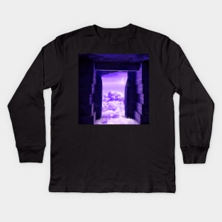 A Cave Filled With Clouds Kids Long Sleeve T-Shirt